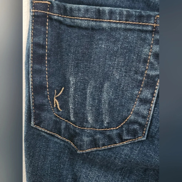 Kut from the kloth Sammie straight leg jeans dark blue wash‎ Denim size 4 - Picture 7 of 11